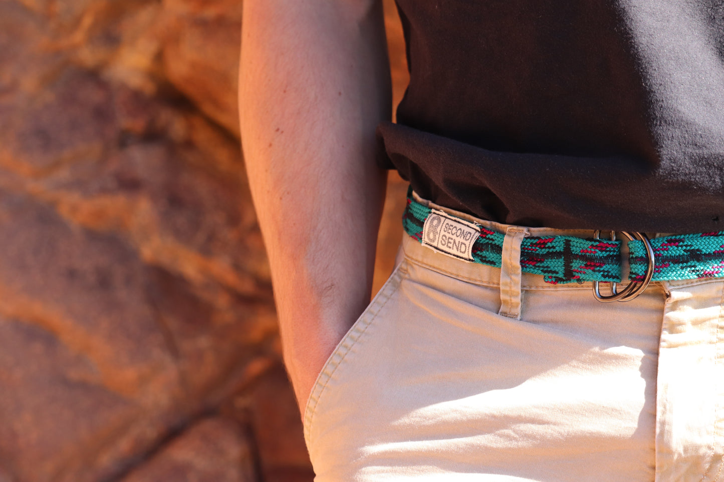 Recycled Rope Belt - Fern Forest