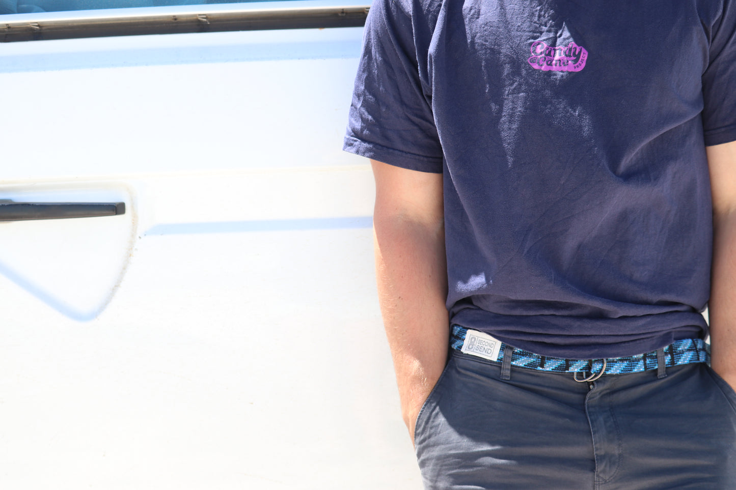 Recycled Rope Belt - Blue Marlin